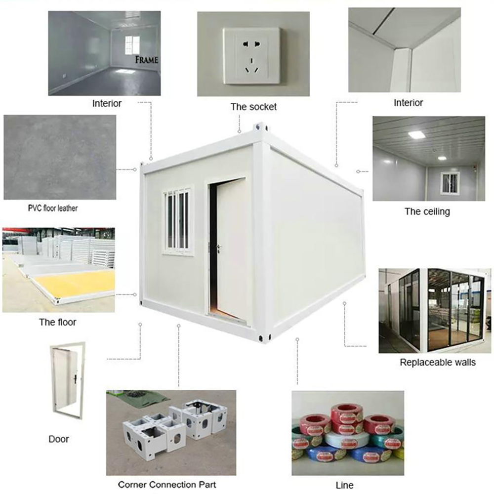 Container house applications and interior