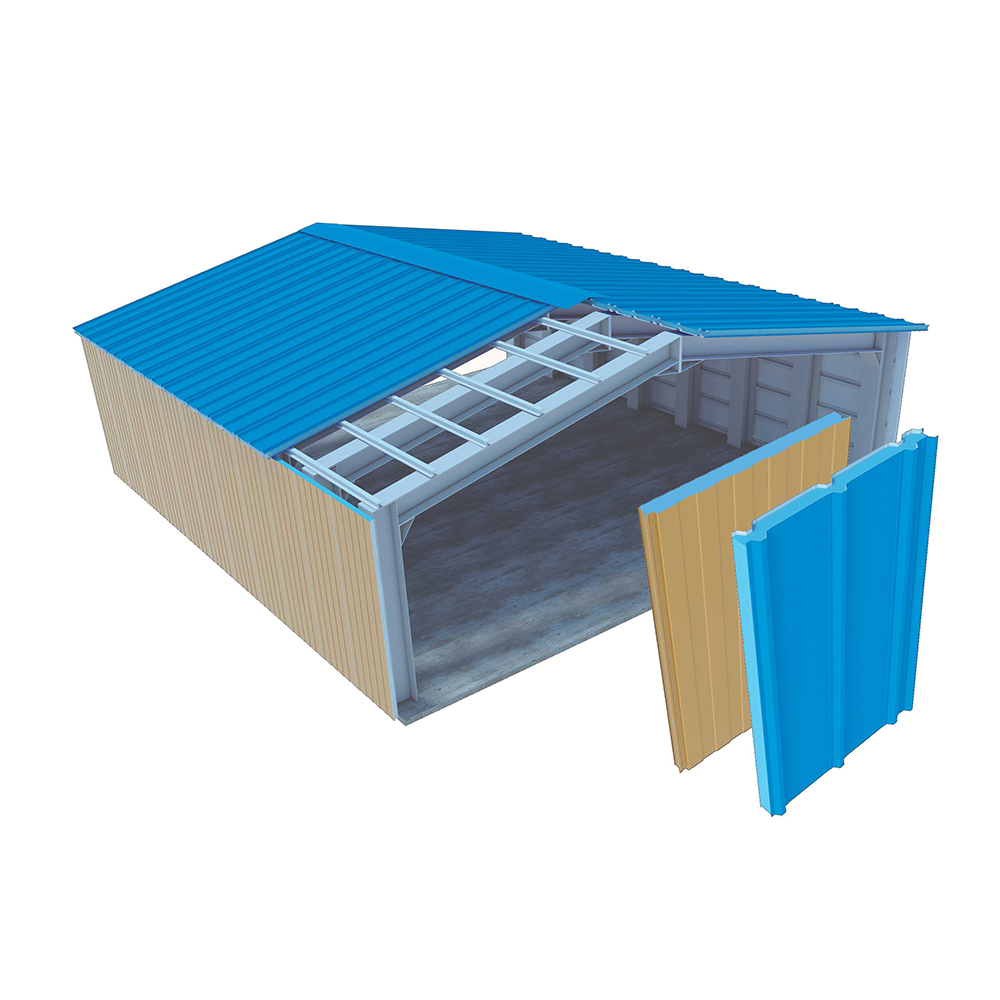 Sandwich panel application in industrial building